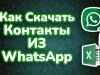 Как скачать контакты из WhatsApp